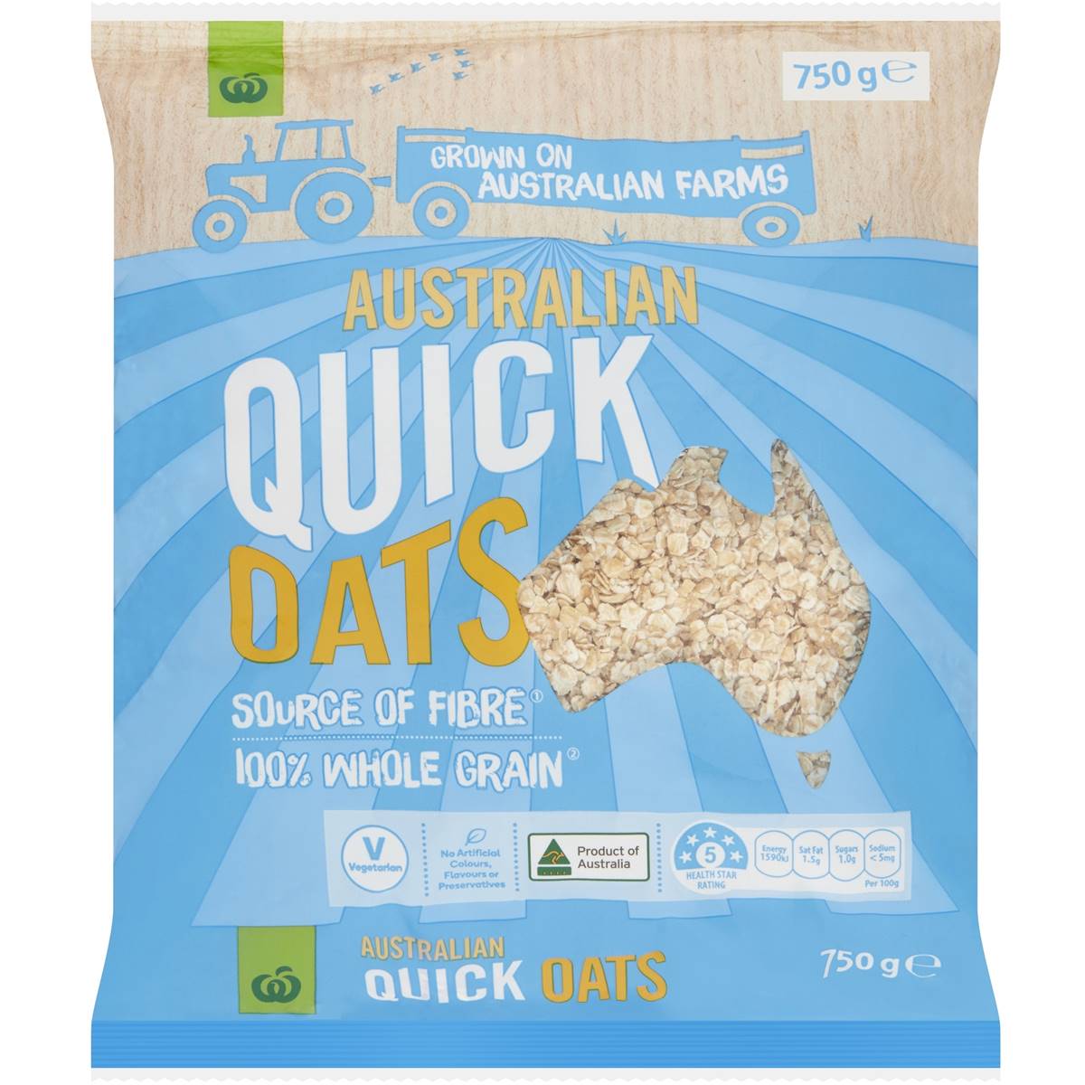 Oats 100 Whole Grain Australian Quick Oats Ozbuy